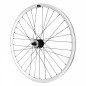 Roue route - fixie - piste p2r argent arriere double filetage avec pignon 16dts jante 17c profil 28mm