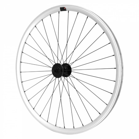 Roue route - fixie - piste p2r argent avant jante 17c profil 28mm