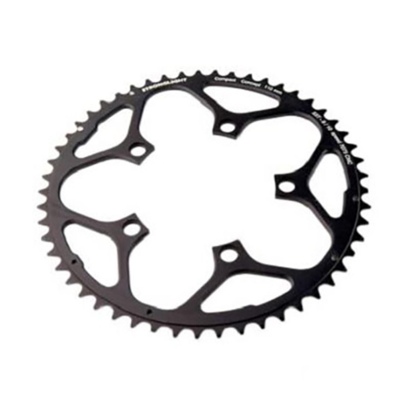 PLATEAU ROUTE DIAM 110 EXTER 53DTS NOIR ALU 7075 STRONG 10/9V.  5 BRANCHES
