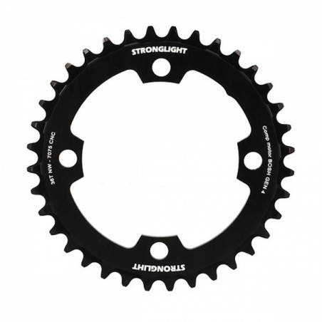 PLATEAU E BIKE/VAE MONO DIAM 104 EXTER 36DTS ALU 7075 NOIR 4 BRAN. STRONG COMP. BOSCH GEN4