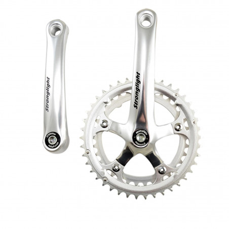 PEDALIER ROUTE DOUBLE 42-34D L155 STRONG IMPACT KID ARGENT