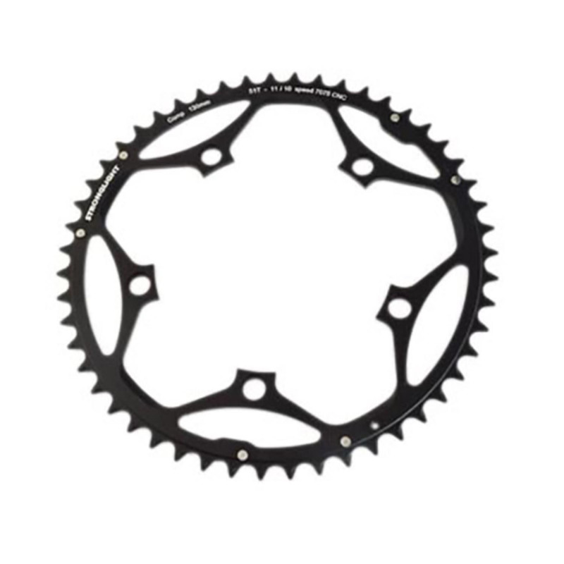 PLATEAU ROUTE DIAM 130 EXTER 51DTS NOIR ALU 7075 STRONG 11/10V. 5 BRANCHES