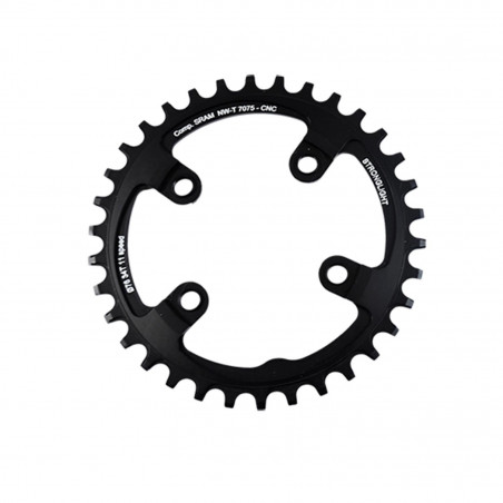 PLATEAU VTT MONO DIAM  76 EXTER 34DTS NOIR 4 BRANCHES ALU 7075 (COMP.1X11 SRAM XX1) STRONG