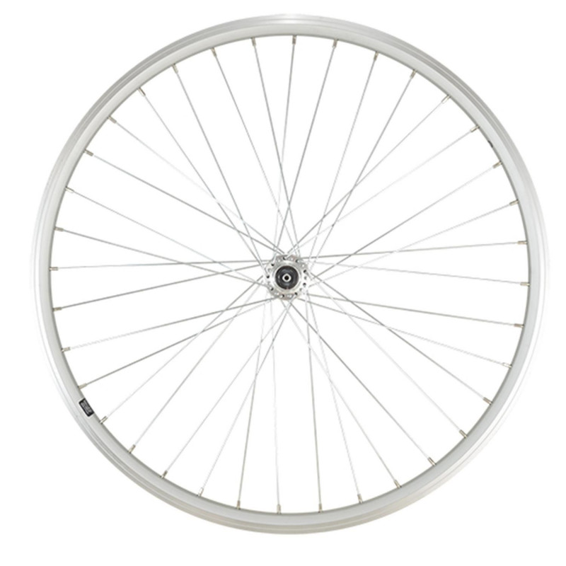 Roue vtt 26" av blocage jante argent mach1 er10 moy.miche magnum v-brake 36t