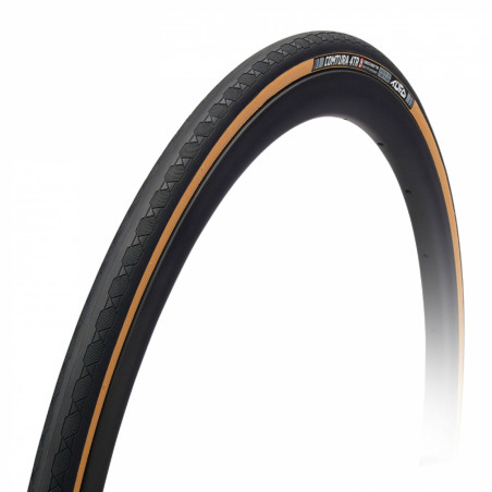 Pneu route 700 x 25 tufo comtura 4tr tubeless noir-beige ts (25-622)