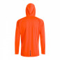 VESTE DE PLUIE ADULTE GIST GIACCA WATERPROOF 15 MICRON AVEC CAPUCHE ORANGE   S  -5276