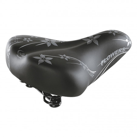 SELLE LOISIR MONTE GRAPPA 061 HAPPY FLOWERS FEMME NOIR