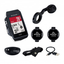 Compteur velo sans fil/gps Sigma rox 11.1  evo 150 fcts blanc sensor set (vitesse-cadence-