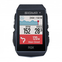 Compteur velo sans fil/gps Sigma rox 11.1  evo 150 fcts blanc sensor set (vitesse-cadence-