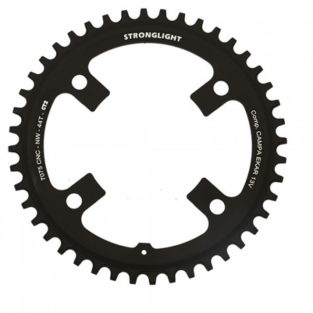 PLATEAU GRAVEL MONO DIAM 123 44DTS ALU 7075 NOIR 4 BRAN. STRONG COMP. CAMPA EKAR 13V