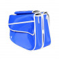 SACOCHE VELO PORTE BAGAGE A PONT 2 VOLUME VELOX BLEU VERNIS - 310x270x90MM S/COMMANDE