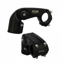 POTENCE REGLABLE AHEAD SET 1''1/8 L90 UNO ALU 6061 NOIR HT 62MM 0/ 60° (CINTRE 31.8)