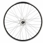 Roue vtt 26" av ecrou axe plein jante noir mach1 er 10 moyeu Shimano dynamo 6v 3.0w