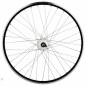Roue vtt 27.5" av ecrou axe plein jante noir mach1 er 10 moyeu Shimano dynamo 6v 2.4w