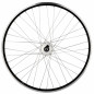 Roue vtt 27.5" av ecrou axe plein jante noir mach1 er 10 moyeu Shimano dynamo 6v 3.0w