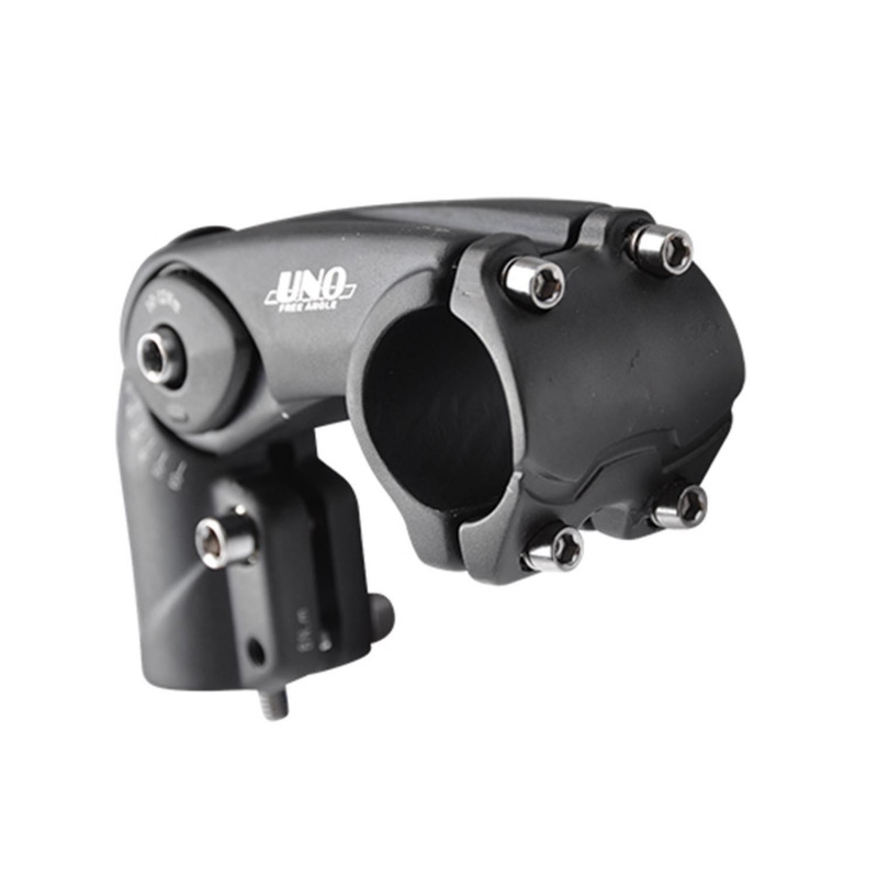 POTENCE REGLABLE AHEAD SET 1''1/8 L110 UNO ALU 6061 NOIR HT 62MM 0/ 60° (CINTRE 31.8)