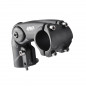 POTENCE REGLABLE AHEAD SET 1''1/8 L110 UNO ALU 6061 NOIR HT 62MM 0/ 60° (CINTRE 31.8)