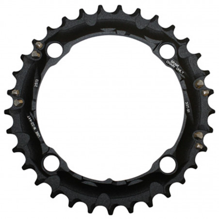 PLATEAU VTT 4BRA D.104 POUR SRAM DOUBLE-TRIPLE ORIGINE 33DTS NOIR POUR 2-3x10V.