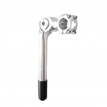 POTENCE REGLABLE PLONGEUR D22.2 L80 UNO ALU ARGENT OUVRABLE 0 A 60° (CINTRE 25.4)