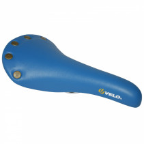 SELLE VELO VINTAGE BLEU AVEC RIVETS 274x153