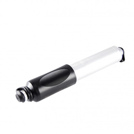 Pompe mini vtt kheax lips hv s 6.2 bars poignee composite  corps alu gris argent l185mm
