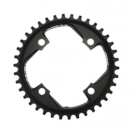 PLATEAU VTT 4BRA D.104 POUR SRAM XO1 STRONGLIGHT 38DTS MONO NOIR ALU 7075 11V. - EPAISSEUR 5mm
