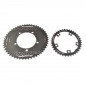 PLATEAU ROUTE DIAM 130 52-39 NOIR CT2 BIO CONCEPT OVALE STRONG 11/10V. (KIT) 5 BRANCHES