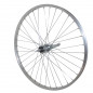 Roue city 26" alu torpedo arriere moy acier retropedalage 1v. (coaster brake)