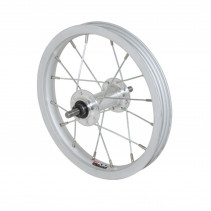 Roue city 12" alu avant moy alu axe plein