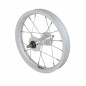 Roue city 12" alu avant moy alu axe plein