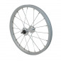 Roue vtt 16" avant 16x1,75 alu moy acier axe plein (vendu sans ecrou 9x100)