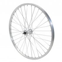 Roue vtt 24" avant alu moy alu axe plein (vendu avec ecrou 9x100)