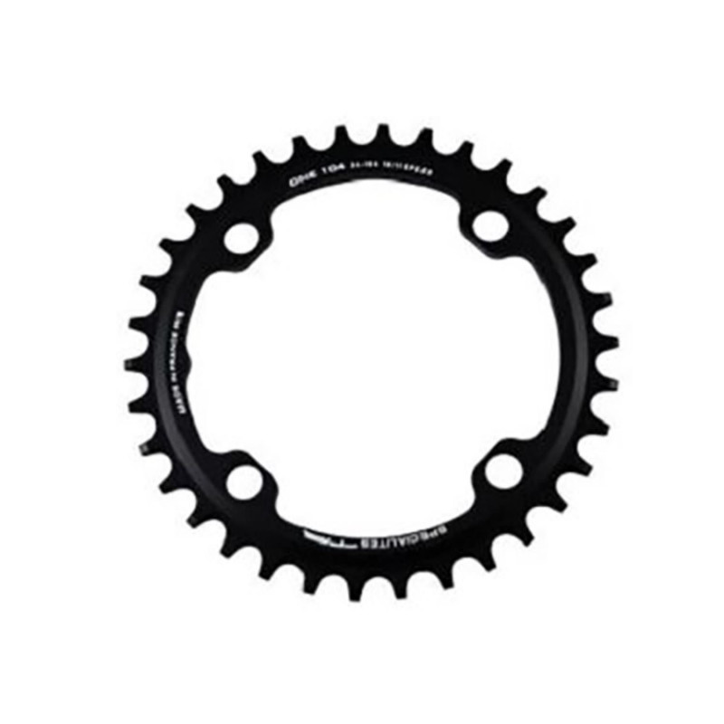 PLATEAU VTT MONO DIAM 104 EXTER 34DTS NOIR 4 BRANCHES TA ONE (COMP.1X10/11/12V) TT.MARQUES