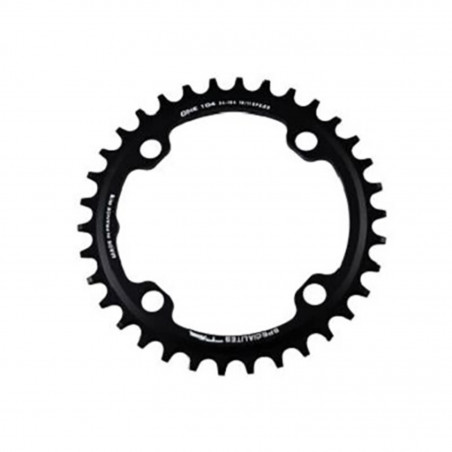 PLATEAU VTT MONO DIAM 104 EXTER 34DTS NOIR 4 BRANCHES TA ONE (COMP.1X10/11/12V) TT.MARQUES