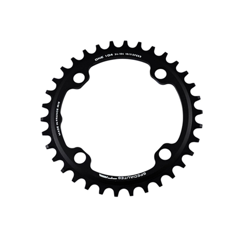 PLATEAU VTT MONO DIAM 104 EXTER 30DTS NOIR 4 BRANCHES TA ONE (COMP.1X10/11/12V) TT.MARQUES