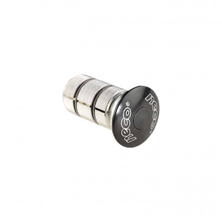EXPANDEUR FOURCHE 1'' 1/8 LONG NOIR  (AVEC CAPOT ALU ET VIS BTR)