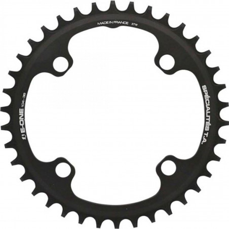 PLATEAU VTT MONO DIAM 104 EXTER 42DTS NOIR 4 BRANCHES TA E ONE NARROW WIDE