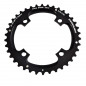 PLATEAU VTT DOUBLE DIAM 104 EXT. 38DTS NOIR 4BR. ALU 7075 STRONG 10V SRAM (PLATEAU FILETE)