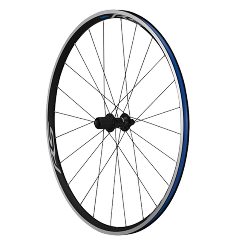 Roue route 700 ar blocage k7 jante noir Shimano rs100 moy Shimano 10/11v