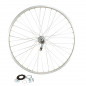 Roue vtt 26" ar ecrou. axe plein jante alu mach1. moy. velosteel coaster 18t retropedalage