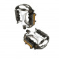 PEDALE VTT ALU OPTIMIZ SUPERGRIP NOIR (PR) (CALE-PIEDS ADAPTABLE)
