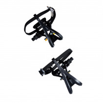 PEDALE ROUTE OPTIMIZ ALU PROFILEE ARGENT D9/16 AVEC CALES PIEDS (PR)