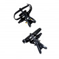 PEDALE ROUTE OPTIMIZ ALU PROFILEE ARGENT D9/16 AVEC CALES PIEDS (PR)