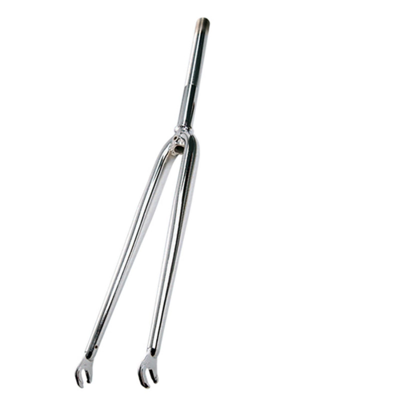 FOURCHE ROUTE 700 CHROMEE DROITE 1" FILETE AVEC OEILLETS (ETRIER TRADI HAUTEUR 60 MM)