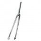FOURCHE ROUTE 700 CHROMEE DROITE 1" FILETE AVEC OEILLETS (ETRIER TRADI HAUTEUR 60 MM)
