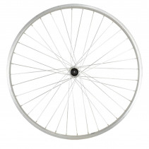 Roue vtc 28" ar blocage k7 jante argent mach1 m110. moy. Shimano tx500 v-brake 8/9/10v 36t