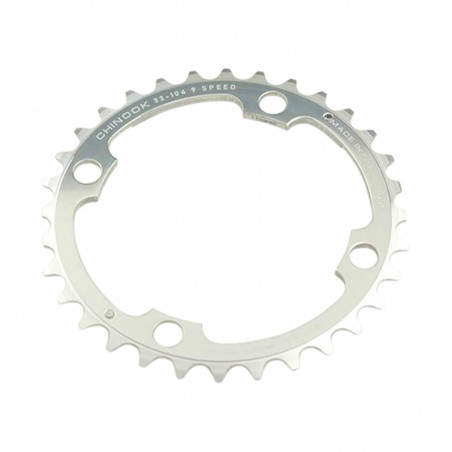 PLATEAU VTT TRIPLE DIAM 104 INTERM 32DTS ARGENT 4 BRANCHES CHINOOK TA 9V