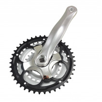PEDALIER VTT TRIPLE 42-34-24D L170 ALU 7/8V (AXE CARRE 122MM)