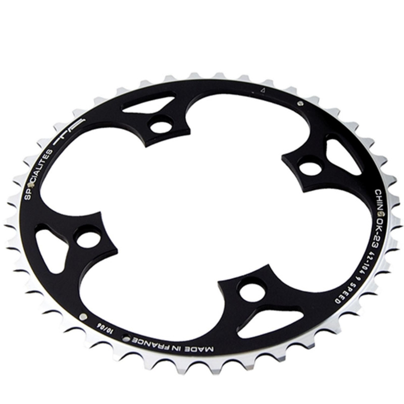 PLATEAU VTT TRIPLE DIAM 104 EXTER 42DTS NOIR 4 BRANCHES 23MM CHINOOK TA 9V