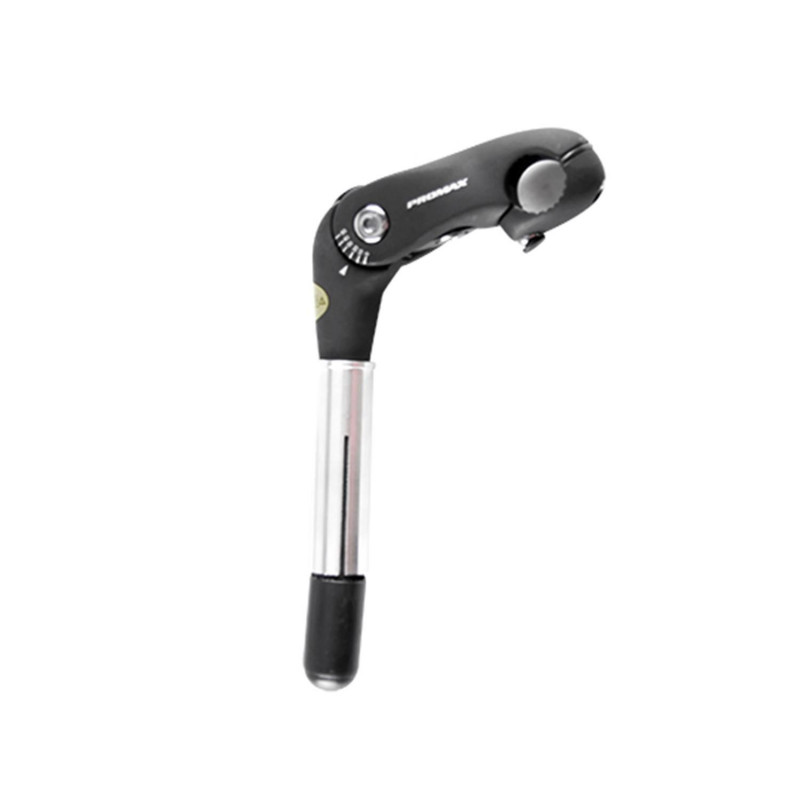 POTENCE REGLABLE PLONGEUR D22.2/25.4 L80 ALU NOIR OUVRABLE 0 A 50° (CINTRE 25.4)